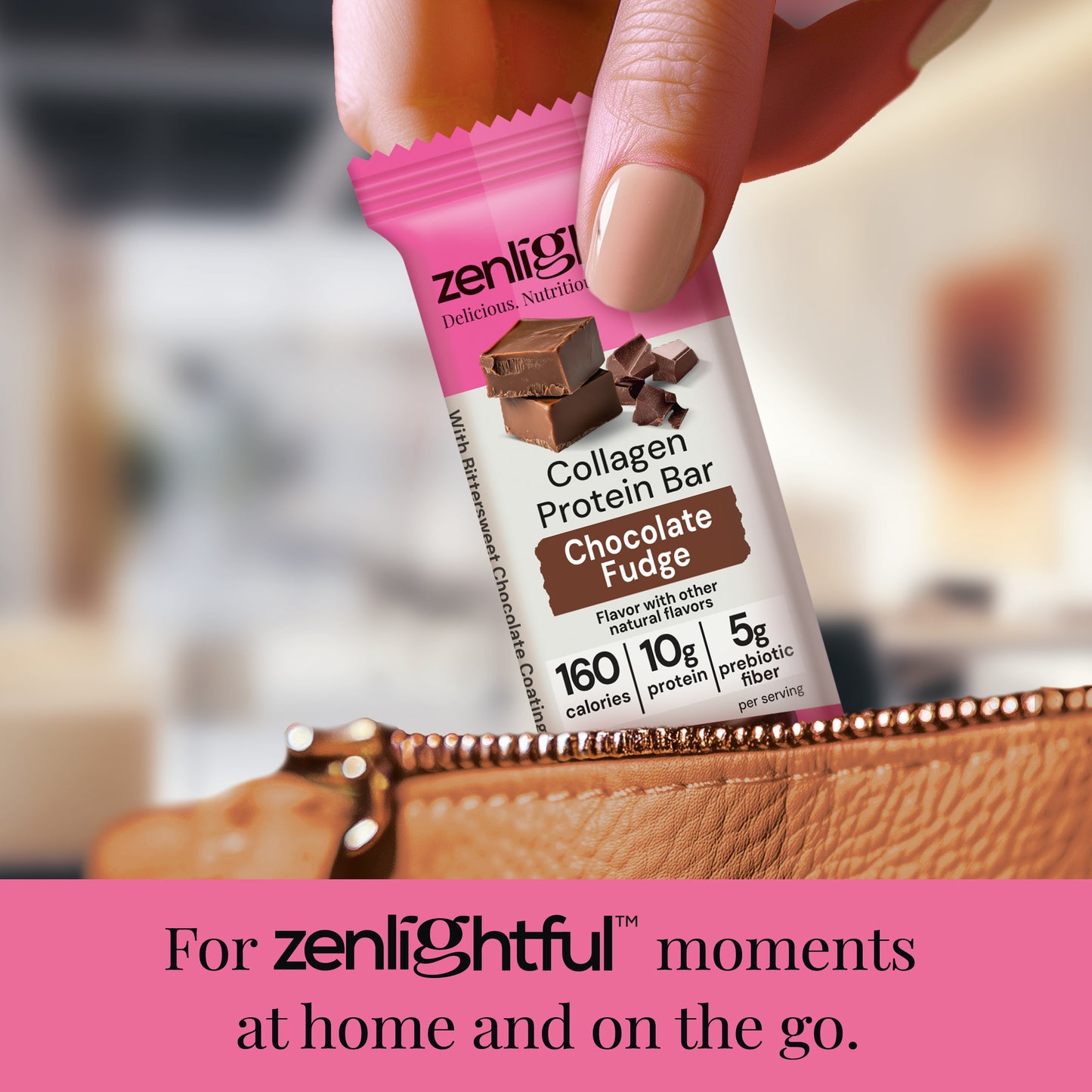 Chocolate Fudge Collagen Protein Bars - Zenlightful