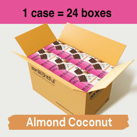 Almond Coconut Collagen Protein Bars - Zenlightful