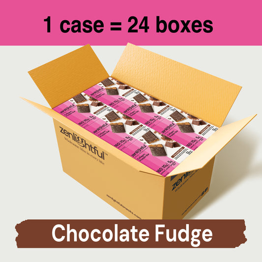 Chocolate Fudge Collagen Protein Bars - Zenlightful