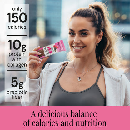 Chocolate Raspberry Collagen Protein Bars - Zenlightful