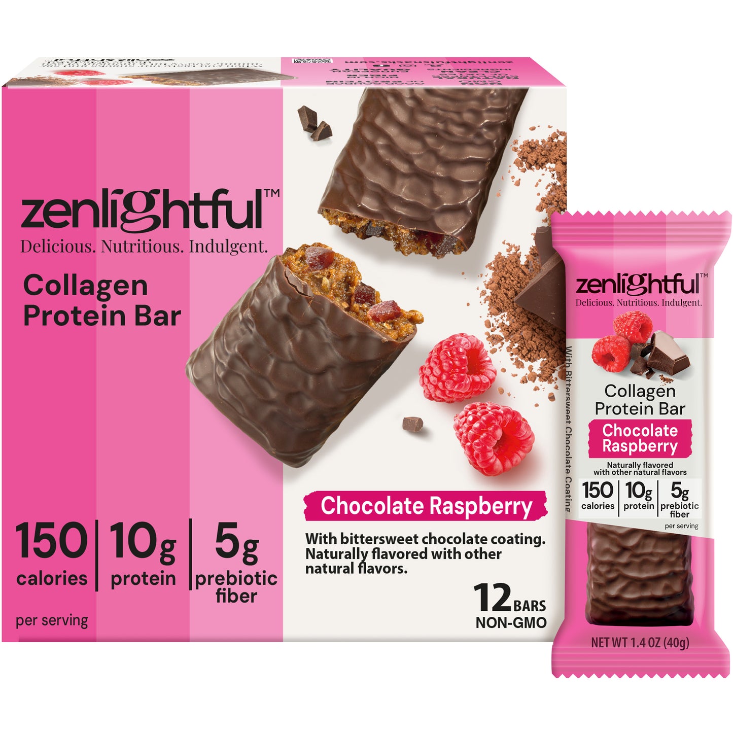 Chocolate Raspberry Collage Protein Bars - Zenlightful