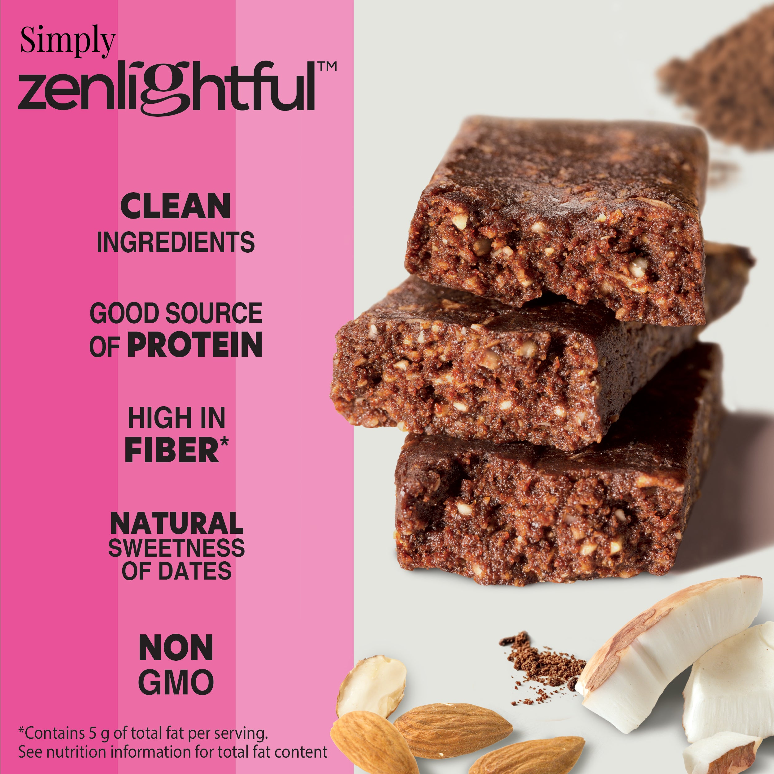 Almond Coconut Collagen Protein Bars - Zenlightful