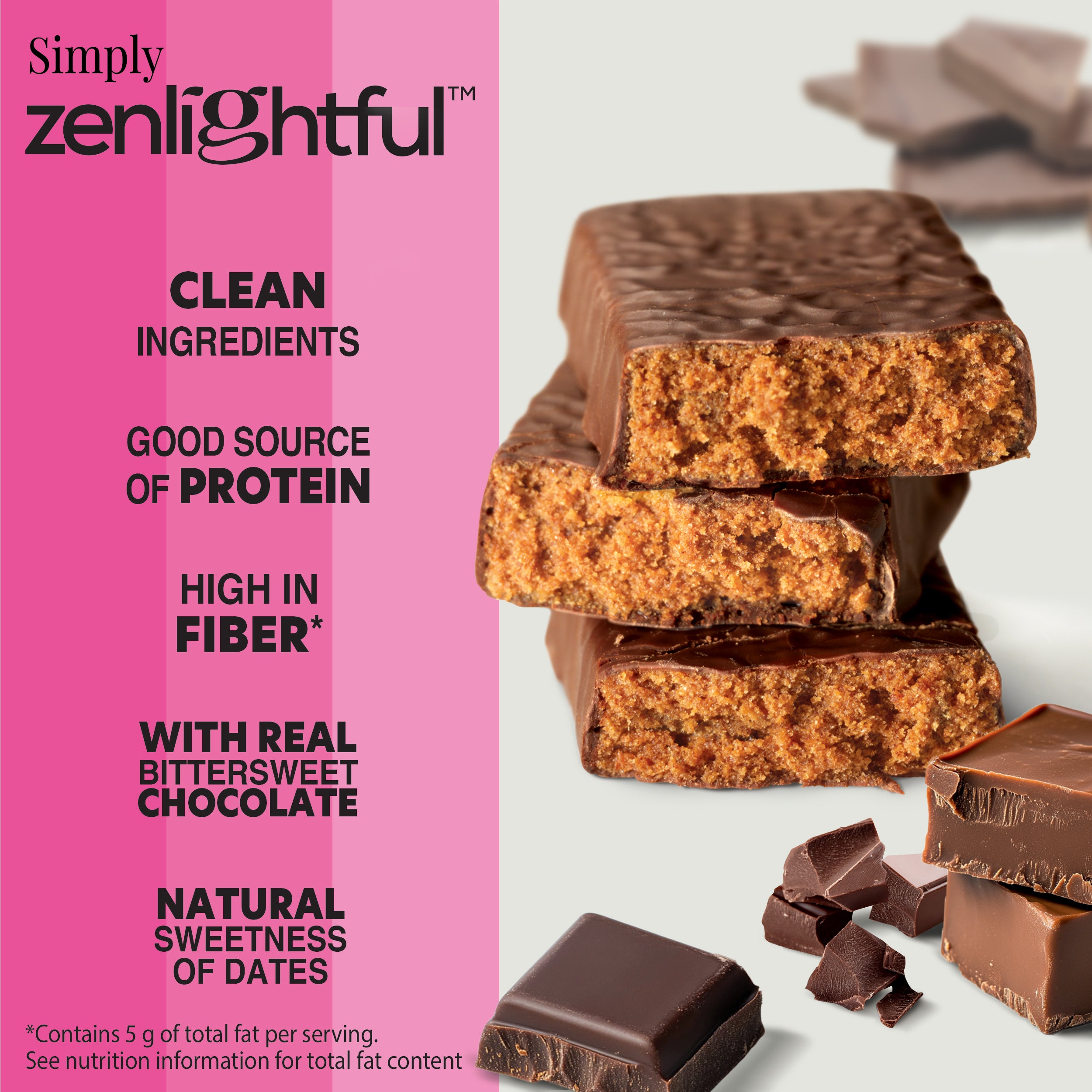 Chocolate Fudge Collagen Protein Bars - Zenlightful