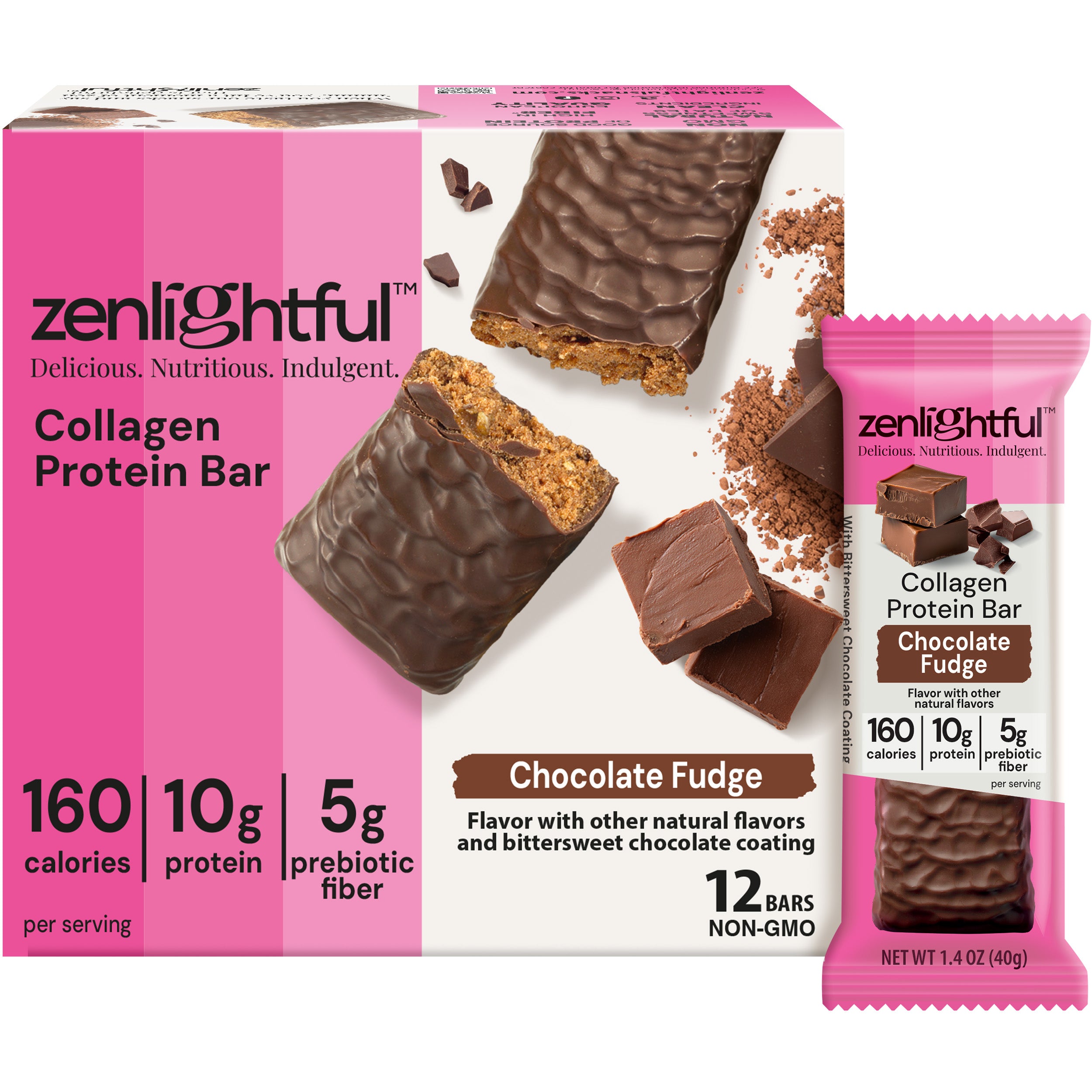 Chocolate Raspberry Collagen Protein Bars