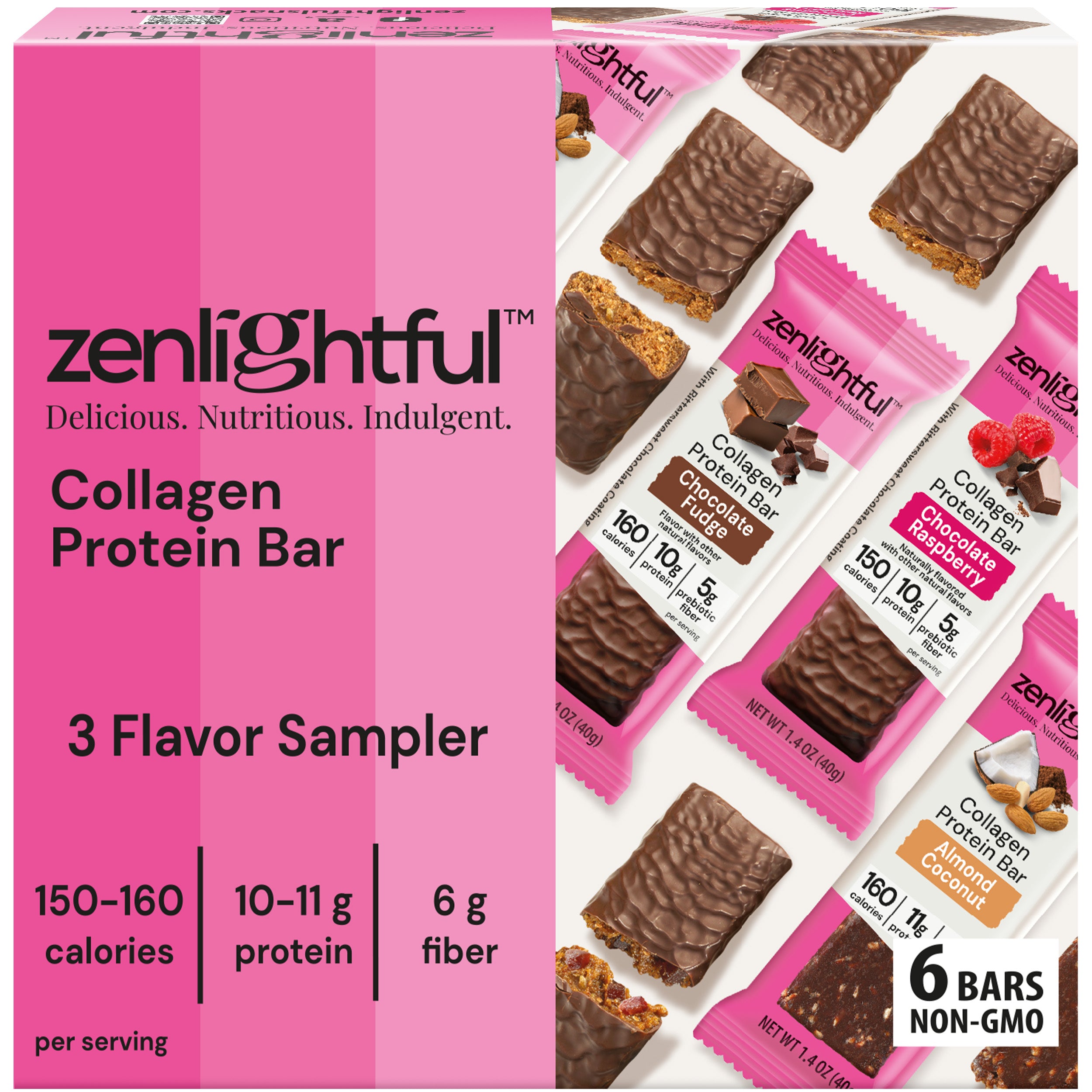 Chocolate Raspberry Collagen Protein Bars