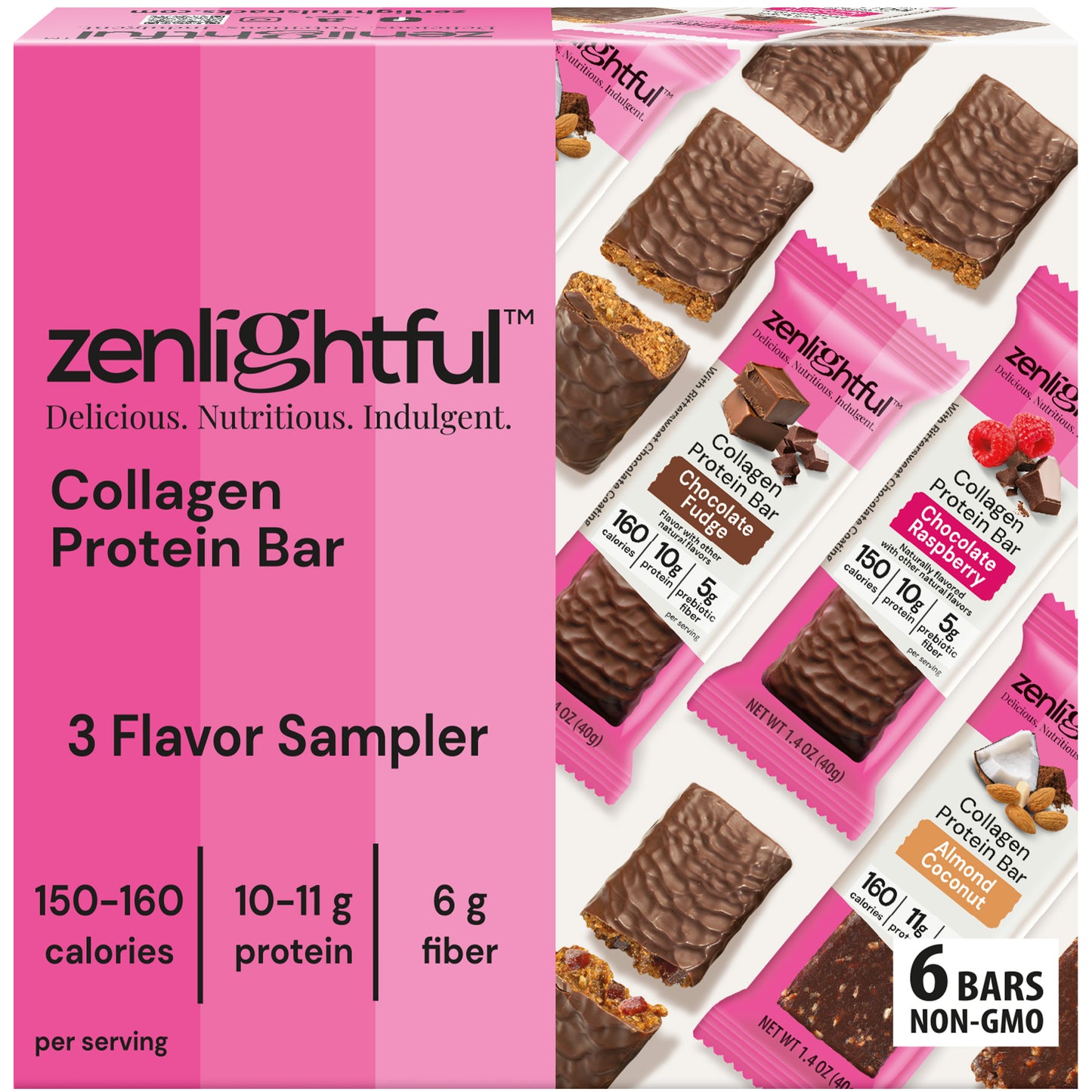 Chocolate Raspberry Collagen Protein Bars